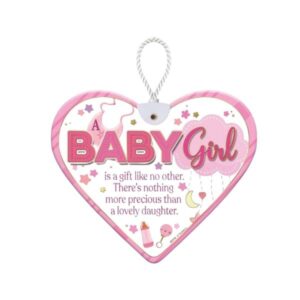 Heartfelt By Sensations Baby Girl Heartfelt Ceramic Heart - Baby Girl