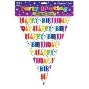 Simon Elvin happy birthday party bunting