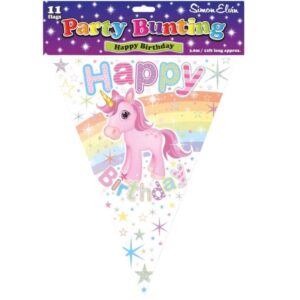 Simon Elvin unicorn happy birthday party bunting