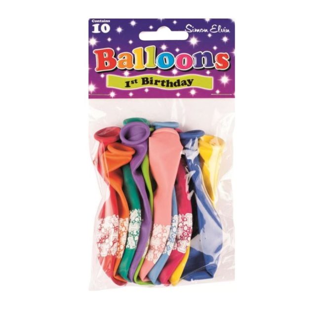 Simon Elvin 1st Birthday Balloons