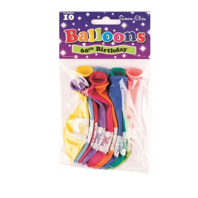 Simon Elvin 6oth Birthday Balloons