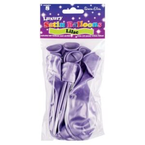 Simon Elvin Satin Plain Lilac Balloons