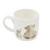 Back view of Wrendale 'Role Models' Elephant Mug with mother and baby elephant artwork