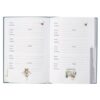 Wrendale Rabbit Address Book Open pages of Wrendale address book showing space for contacts and birthdays with illustrations