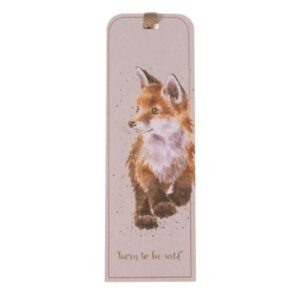 Wrendale ‘Born to be Wild’ fox Bookmark Wrendale Born to be Wild Fox Bookmark printed on thick card with gold foil and ribbon
