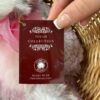 Amelie Charlie Bears (1) Hand holding Charlie Bears Plush Collection tag with logo and decorative scrollwork