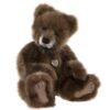 Charlie Bears Boggle brown plush bear with beige paws and muzzle sitting upright