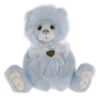 Charlie Bears Gaynor Pastel blue Charlie Bears Gaynor plush bear with bow and heart pendant
