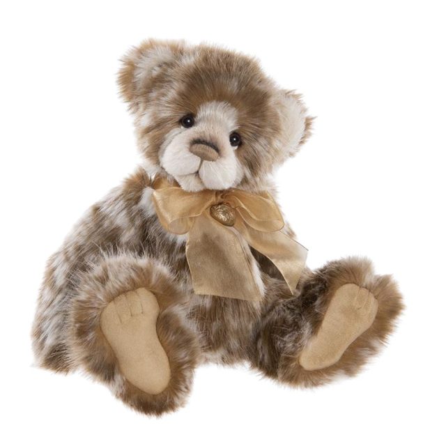 Charlie Bears Mastermind Charlie Bears Mastermind brown plush bear with beige ribbon from Plumo Collection