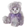 Meghan Charlie Bears Charlie Bears Meghan plush bear in white and grey with purple tipping and lilac bow