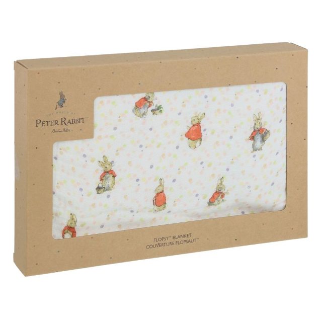 Flopsy Baby Collection Blanket by Beatrix Potter in branded gift box