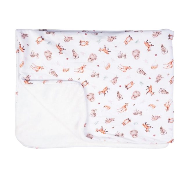Wrendale 'Little Forest' Woodland Animal Baby Blanket