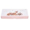 Decorative gift box for Wrendale Little Forest baby socks with woodland animal illustrations
