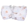 Little Wren 'Little Paws' Dog Baby Blanket Rolled up Wrendale Little Paws baby blanket tied with grosgrain ribbon featuring dog illustrations