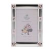 Disney 4 x 6 Minnie Mouse Border Silver 999 Plated Frame With White Wooden Back