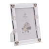 Disney 4 x 6 photo frame with silver plated Minnie Mouse border and white wooden back