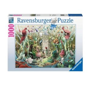 Ravensburger The Secret Garden 1000 piece puzzle box featuring whimsical garden artwork