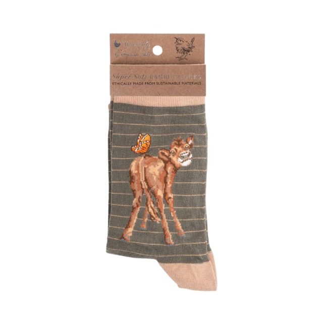 Wrendale 'Flutterly Fabulous' Cow Socks