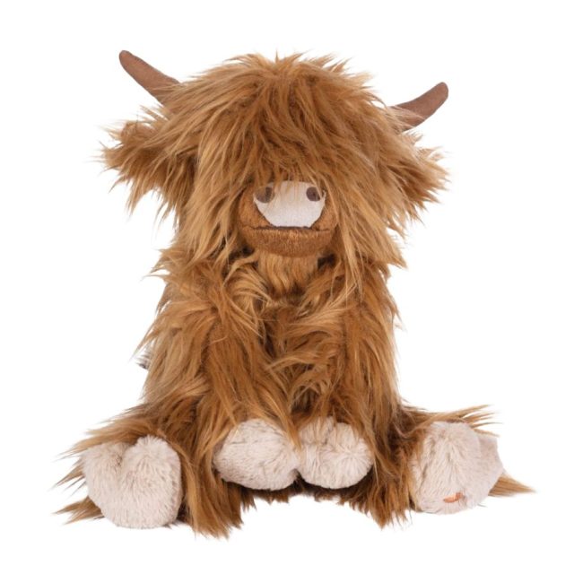 Wrendale 'Gordon' Highland Cow Character Wrendale Gordon Highland Cow plush character with soft shaggy brown fur and cream hooves