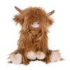 Wrendale 'Gordon' Highland Cow Character Wrendale Gordon Highland Cow plush character with soft shaggy brown fur and cream hooves