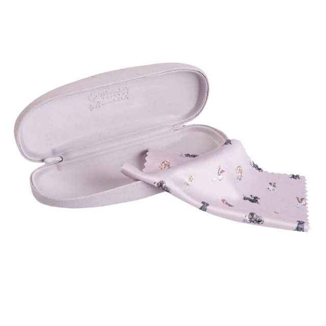 Wrendale 'Growing Old Together' Spaniel and Labrador Glasses Case