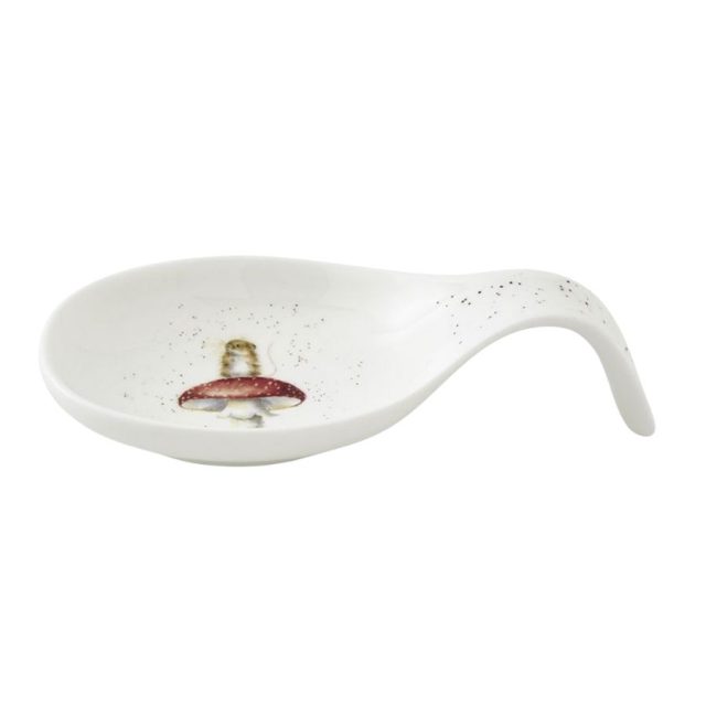 Wrendale 'He's a Fun-Gi' Mouse Short Spoon Rest Wrendale short spoon rest with mouse and mushroom design measuring 17cm
