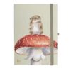 Cover of Wrendale He's a Fun-Gi Mouse Signature Notebook with mouse on red spotted mushroom