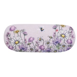 Wrendale 'Just Bee-cause' Bee Glasses Case Wrendale glasses case with bee and flower design on light background