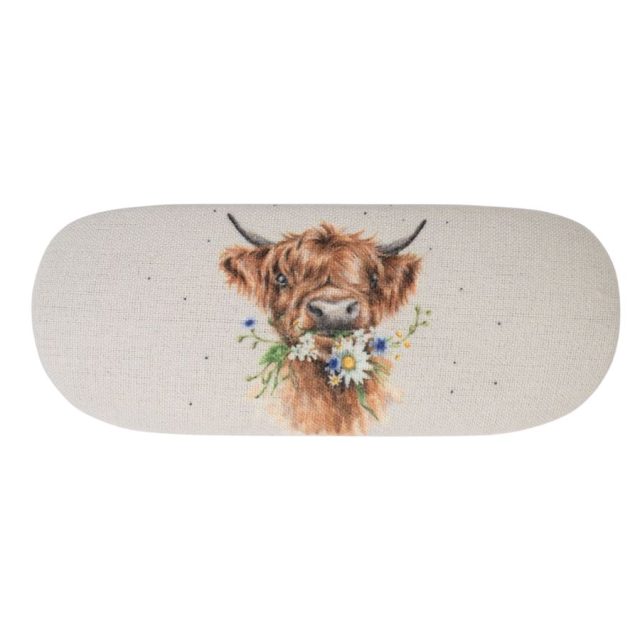 Wrendale 'Just for Moo' Highland Cow Glasses Case