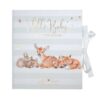 Wrendale Little Wren Baby Record Book (2) Wrendale Baby Record Book cover with gold foil lettering and woodland animal illustrations
