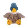 Wrendale 'Webster' Duck Character Front view of Wrendale 'Webster' Duck Character plush toy with blue head and fluffy brown body