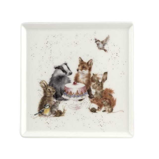 Wrendale 'Woodland Party' Square Plate