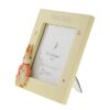 Side angled view of Flopsy New Baby Photo Frame showing Peter Rabbit figure and photo slot