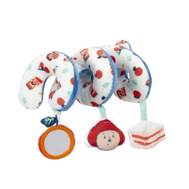 Paddington For Baby Activity Spiral soft spiral toy with colourful Paddington Bear and marmalade jar print