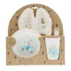 Peter Rabbit baby dinner set with divided plate, bowl, cup and cutlery in eco-friendly packaging