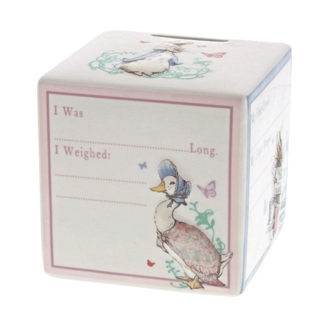 Peter Rabbit New Baby Money Bank by Beatrix Potter
