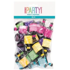 unique party poppers x20