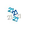 UNIQUE BLUE 21ST CONFETTI