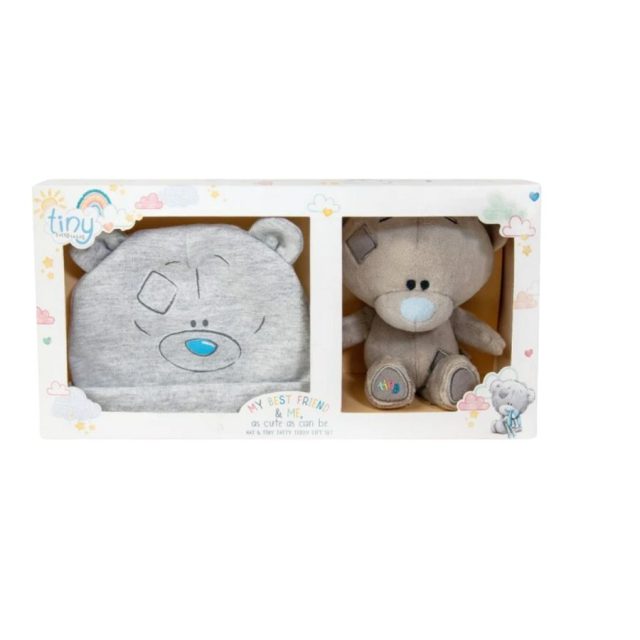 Tiny Tatty Teddy Baby Hat and Bear Gift Set