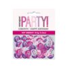 Pack of Unique Party Pink Glitz 13th Birthday Confetti with mixed pink and silver circular pieces