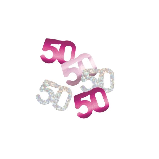 UNIQUE PINK 50TH CONFETTI