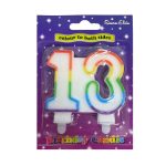 Simon Elvin Age 13th Multi Colour Birthday Cake Candle