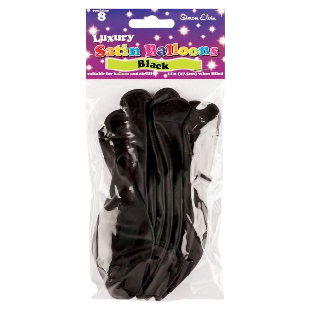 Simon Elvin Satin Black Balloons