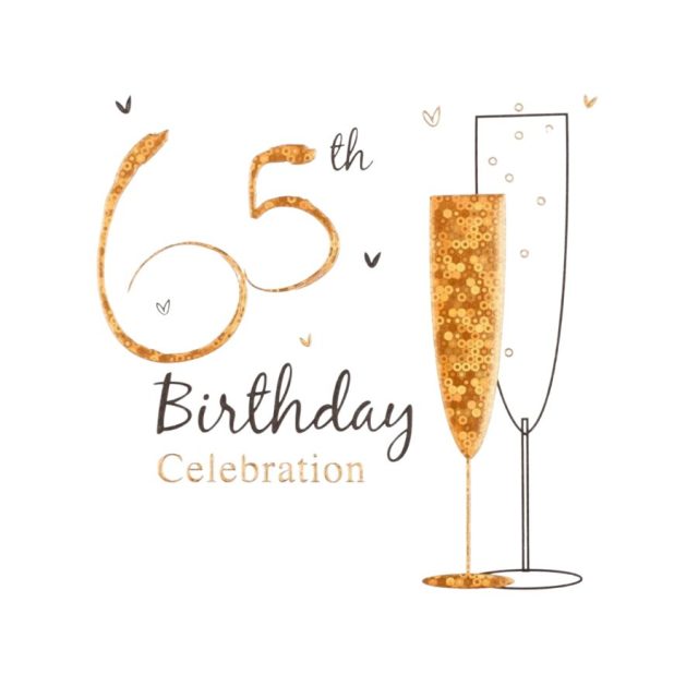 SIMON ELVIN 65TH BIRTHDAY INVITATION