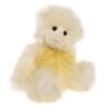 Charlie Bear Clotted Cream Soft pale yellow Charlie Bears Clotted Cream plush bear with yellow organza bow