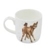 Wrendale 'Bessie' Cow Mug showing rear with calf and butterfly design