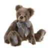 Charlie Bears Rosa Large plush Charlie Bears Rosa with brown and grey fur and silver-grey ribbon