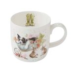 Wrendale 'Sleeping on the Job' Dog, Cat and Rabbit Mug