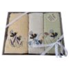 Riggs Bees In The Meadow Gift Box Pack of three Riggs Bees in Meadow tea towels with yellow, cream and green tones