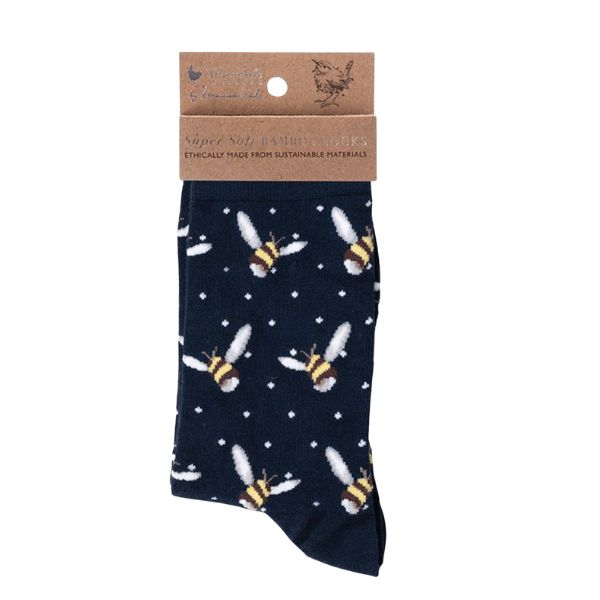 Wrendale 'Busy Bee' Bee Socks